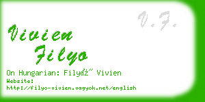 vivien filyo business card